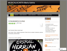 Tablet Screenshot of musicalacarta.com